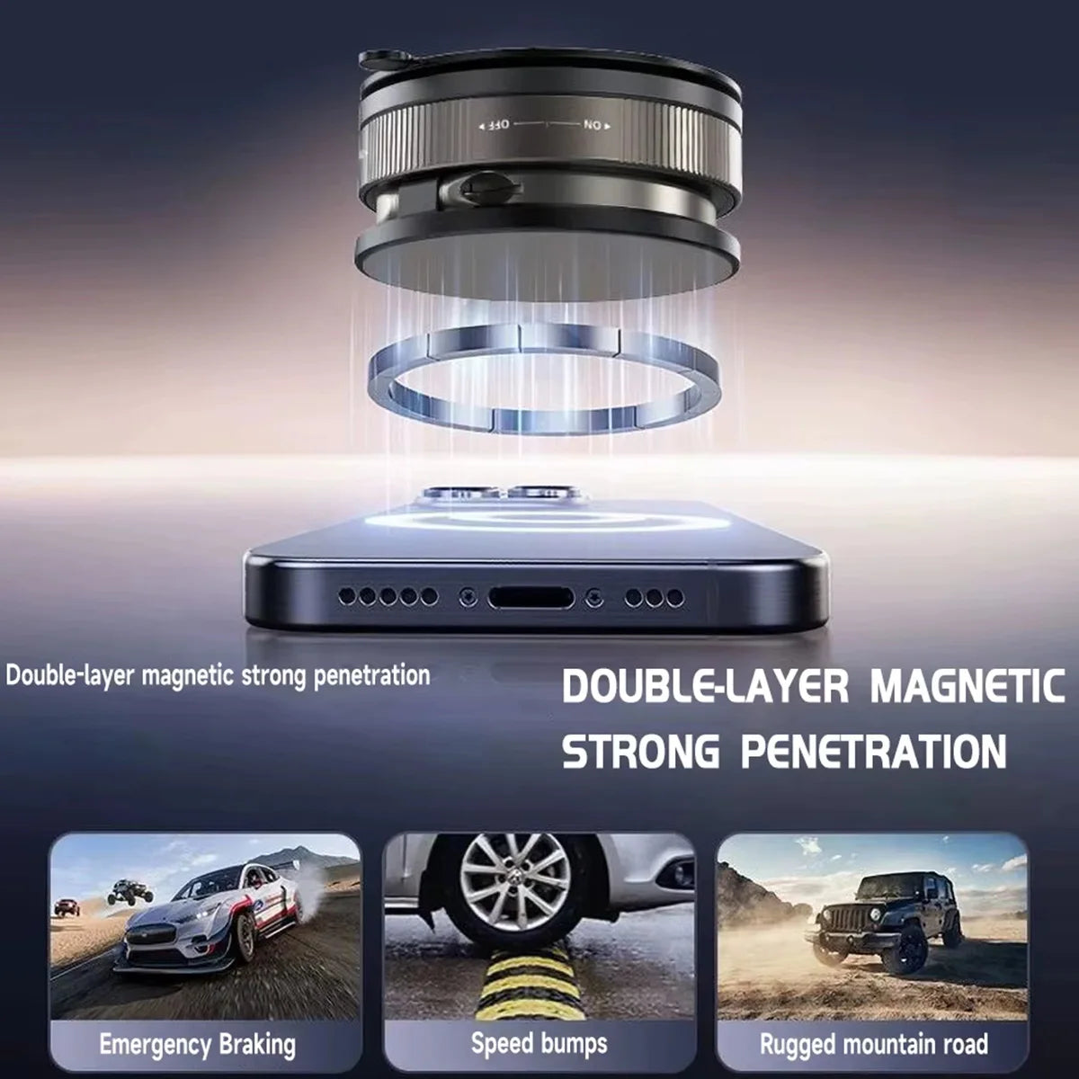 MagLock™ 360° Adjustable Phone Holder